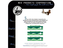 Tablet Screenshot of neoproducts.com